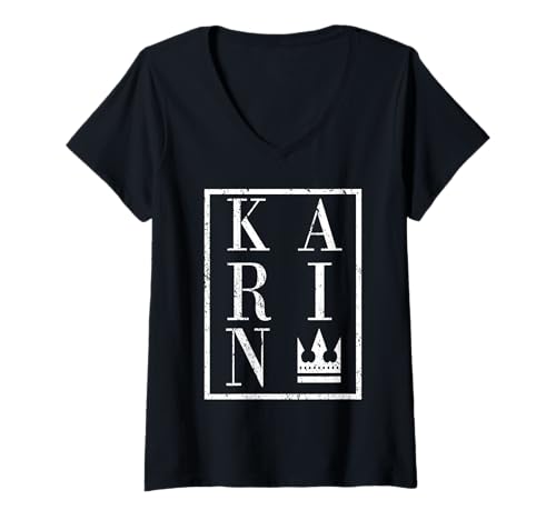 Damen Karin T-Shirt mit V-Ausschnitt Damen Karin T-Shirt mit V-Ausschnitt von Vorname Karin