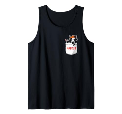 Herren Waschbär Markus Tank Top Herren Waschbär Markus Tank Top von Vorname Markus