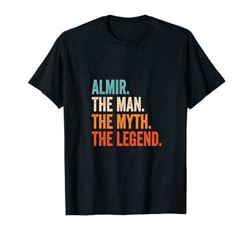 Almir The Man The Myth The Legend Name Almir T-Shirt von Vorname Motive und Designs für Männer