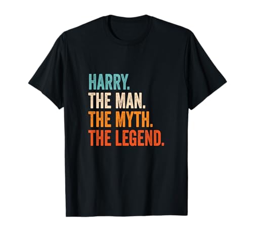 Harry The Man The Myth The Legend Name Harry T-Shirt von Vorname Motive und Designs für Männer