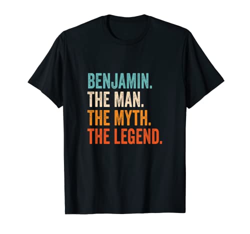 Herren Benjamin The Man The Myth The Legend Name Benjamin T-Shirt von Vorname Motive und Designs für Männer