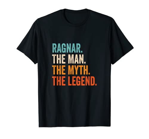 Herren Ragnar The Man The Myth The Legend Name Ragnar T-Shirt von Vorname Motive und Designs für Männer