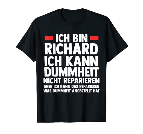 Herren Richard T-Shirt von Vorname Richard