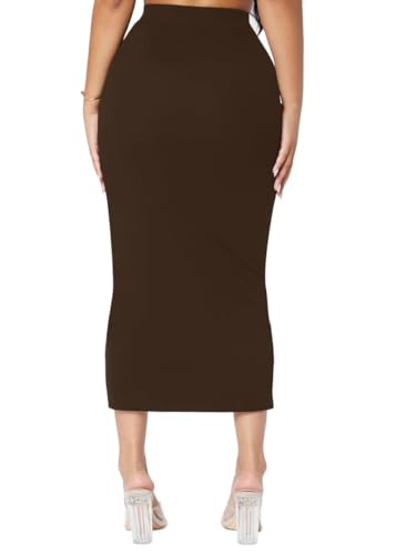 Lange Röcke für Damen Solid Pencil Long Skirt High Waist Clubrock Lange Röcke für Damen Solid Pencil Long Skirt High Waist Clubrock von VorrA