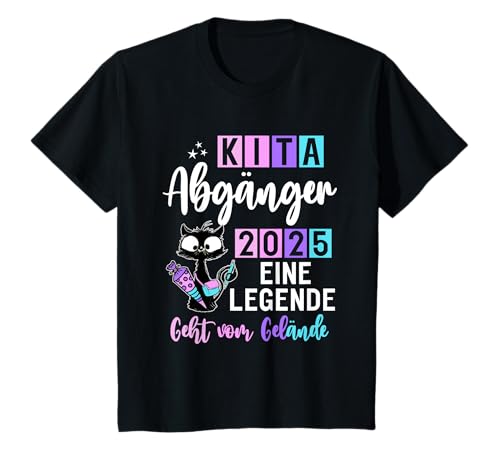 Kinder Kita Abgänger 2025 Eine Legende geht von The Terrain Cat T-Shirt von Vorschule Kita Kindergarten Abschied Geschenk