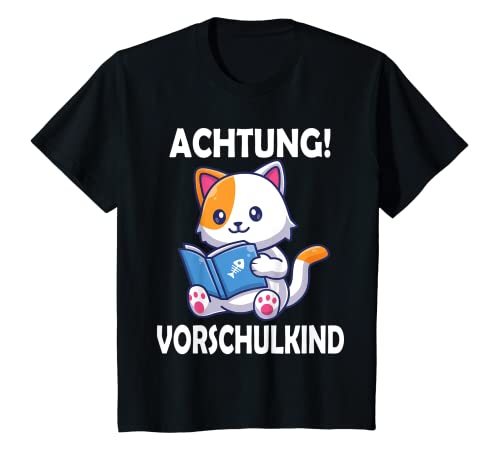 Kinder Achtung Vorschulkind Vorschule Kindergartenkind Katze T-Shirt Kinder Achtung Vorschulkind Vorschule Kindergartenkind Katze T-Shirt von Vorschulkind Kita Kindergarten Vorschule Kater