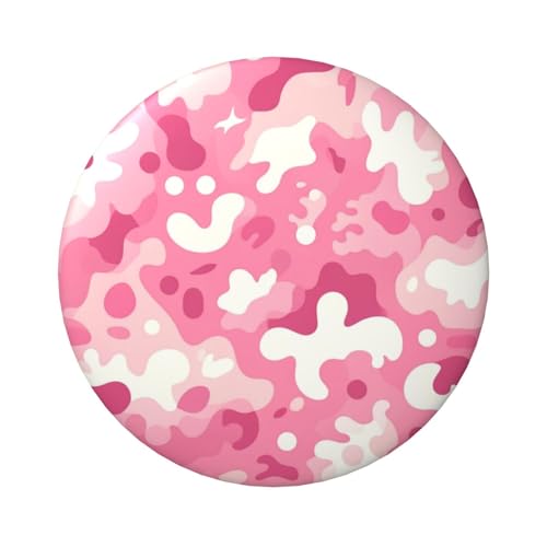 6 cm Camouflage-Trendy-American-Fashion laminierte Pinback-Knöpfe, 5 Stück, runde Abzeichen mit glänzender Oberfläche und sicherer Pinback von Vortithora
