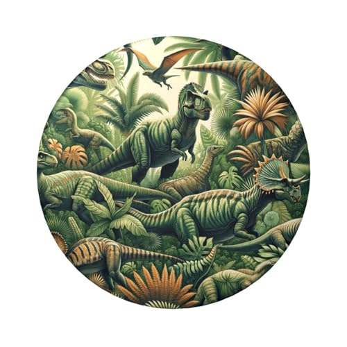 6 cm Jura-Dinosaurier-Liebhaber, laminierte Pinback-Knöpfe, 5 Stück, runde Abzeichen mit glänzender Oberfläche und sicherer Pinback von Vortithora
