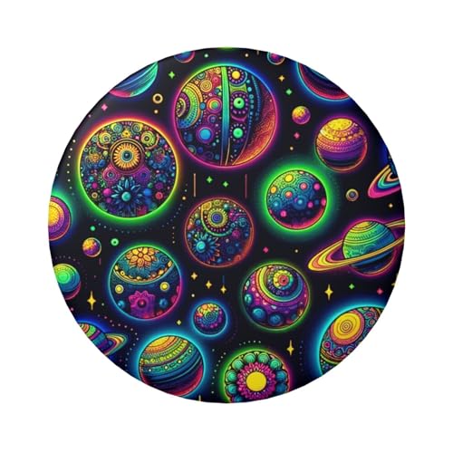 6 cm große, bunte laminierte Pinback-Knöpfe mit glänzender Oberfläche und sicherem Pinback-Knopf von Vortithora