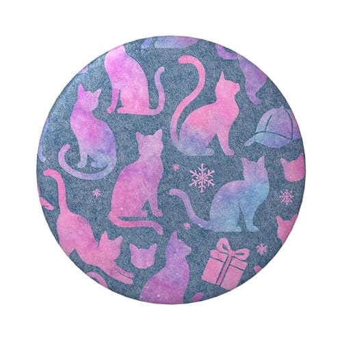 6 cm große, laminierte Aquarell-Knöpfe für Katzen und Hunde, 5 Stück, runde Abzeichen mit glänzender Oberfläche und sicherer Pinback von Vortithora