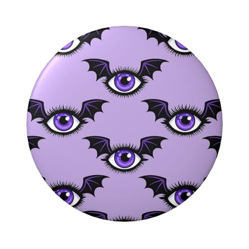 6 cm große, laminierte Cartoon-Ansteckknöpfe mit Evil Eye, 5 Stück, runde Abzeichen mit glänzender Oberfläche und sicherem Pinback von Vortithora