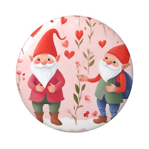 6 cm große, laminierte Pinback-Knöpfe mit glänzendem Finish und sicherer Pinback-Rückseite, laminiert, 5 Stück von Vortithora