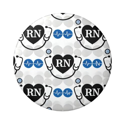 6 cm große, laminierte Pinback-Knöpfe mit glänzender Oberfläche und sicherem Pinback-Knopf von Vortithora