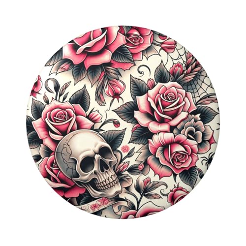 6 cm große, laminierte Pinback-Knöpfe mit rosafarbener Oberfläche und sicherem Pinback-Knopf, 5 Stück von Vortithora