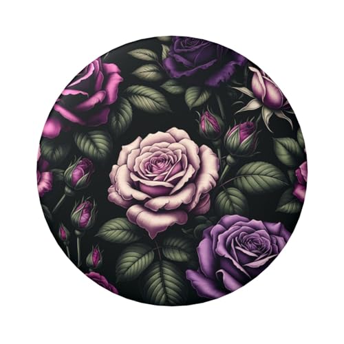 6 cm große, laminierte Pinback-Knöpfe mit rosafarbener Oberfläche und sicherer Pinback-Taste, 5 Stück von Vortithora