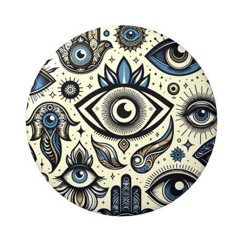 6 cm große, laminierte Pinnback-Knöpfe mit glänzender Oberfläche und sicherer Pinback-Verzierung, 5 Stück von Vortithora