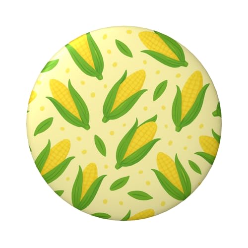 Laminierte Pinback-Knöpfe, 6 cm, Cartoon-Maismuster, 5 Stück, runde Abzeichen mit glänzender Oberfläche und sicherem Pinback von Vortithora