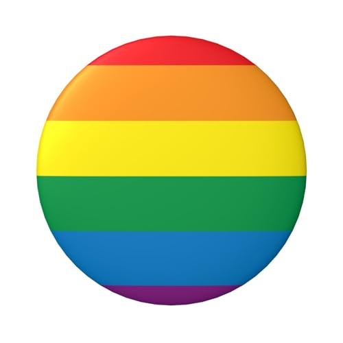 Laminierte Pinback-Knöpfe, 6 cm, Lgbt-Gay-Pride-Flagge, 5 Stück, runde Abzeichen mit glänzender Oberfläche und sicherer Pinback von Vortithora