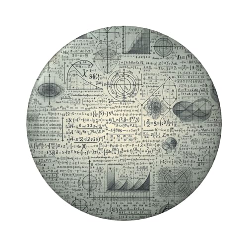 Laminierte Pinback-Knöpfe, 6 cm, Mathematik-Formel, 5 Stück, runde Abzeichen mit glänzender Oberfläche und sicherer Pinback von Vortithora
