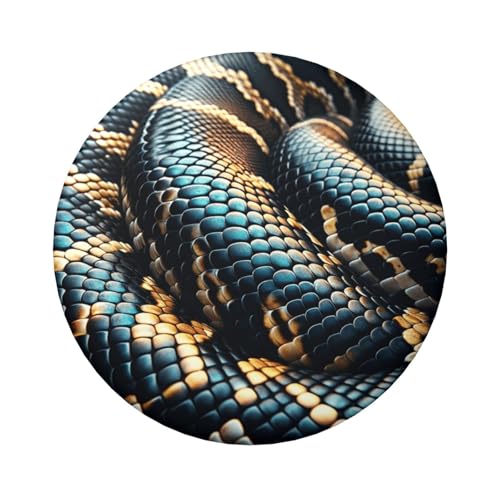 Laminierte Pinback-Knöpfe, 6 cm, Schlangenmuster, 5 Stück, runde Abzeichen mit glänzender Oberfläche und sicherer Pinback von Vortithora