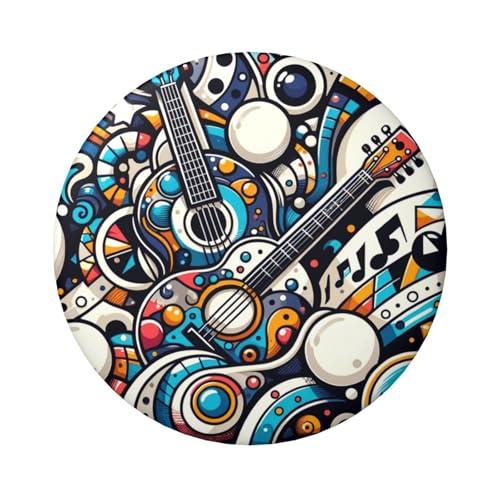 Laminierte Pinback-Knöpfe, 6 cm, bunt, mit glänzender Oberfläche und sicherem Pinback, 5 Stück von Vortithora