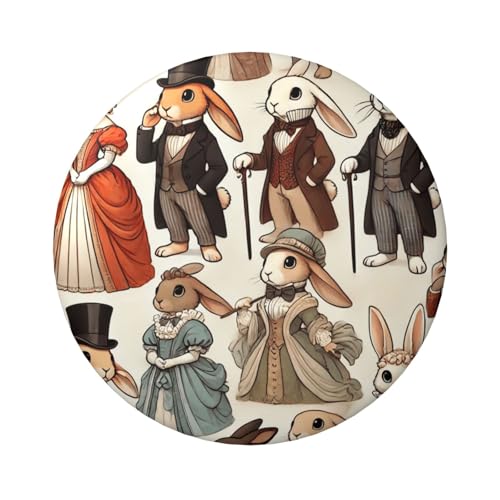 Laminierte Pinback-Knöpfe, 6 cm, viktorianisches Design, 5 Stück, runde Abzeichen mit glänzender Oberfläche und sicherer Pinback von Vortithora