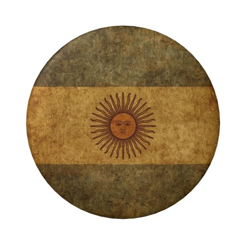 Laminierte Pinback-Knöpfe mit Argentinien-Flagge, 6 cm, runde Abzeichen mit glänzender Oberfläche und sicherer Pinback-Rückseite, 5 Stück von Vortithora