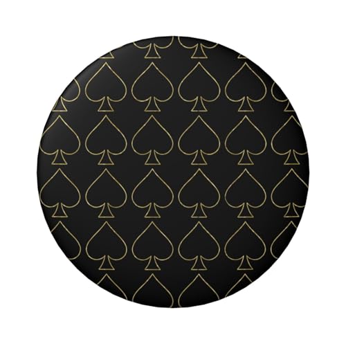 Laminierte Pinback-Knöpfe mit Kartenmuster, 6 cm, 5 Stück, runde Abzeichen mit glänzender Oberfläche und sicherer Pinback von Vortithora