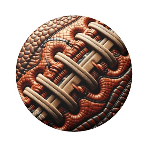 Laminierte Pinback-Knöpfe mit amerikanischer Fußballstruktur, 6 cm, 5 Stück, runde Abzeichen mit glänzender Oberfläche und sicherer Pinback von Vortithora