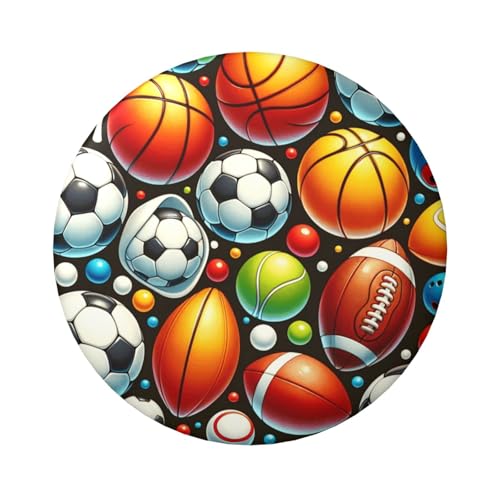 Laminierte Pinback-Knöpfe mit glänzender Oberfläche und sicherem Pinback, 6 cm, 5 Stück von Vortithora