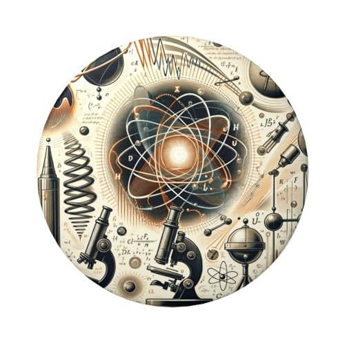 Physical-Concepts-Equipments Laminierte Pinback-Knöpfe, 6 cm, runde Abzeichen mit glänzender Oberfläche und sicherer Pinback-Rückseite, 5 Stück von Vortithora