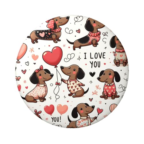 Pinback-Knöpfe, laminiert, 6 cm, 5 Stück, runde Abzeichen mit glänzender Oberfläche und sicherer Pinback von Vortithora