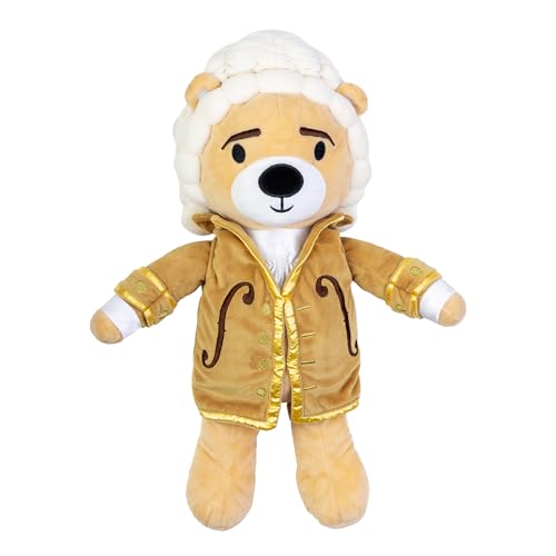 Virtuoso Bear - Teddybär Johann Sebastian Bach - Plüschtier mit zwei Modi: Musik- und Wohlfühlmodus - Spielt 40 Minuten lang klassische Musik und weißes Rauschen - Zum Trösten und Beruhigen von Babys von Vosego