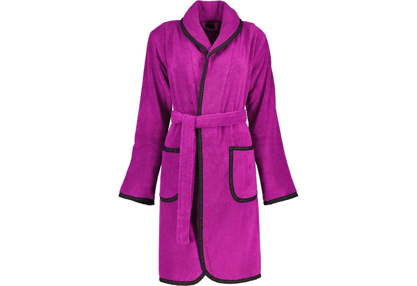 Vossen Damenbademantel Limbo Kurzmantel mit Schalkragen Velours, Kurzmantel mit Schalkragen, 100% Baumwolle von Vossen