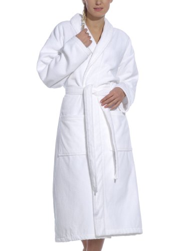 Vossen Herren Bademantel "Feeling-L" weiß XXL von Vossen