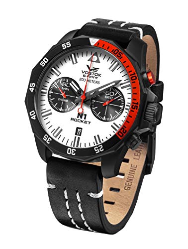 Vostok Europe Herren Analog Quarz Uhr mit Leder Armband 6S21-225C620 von Vostok Europe