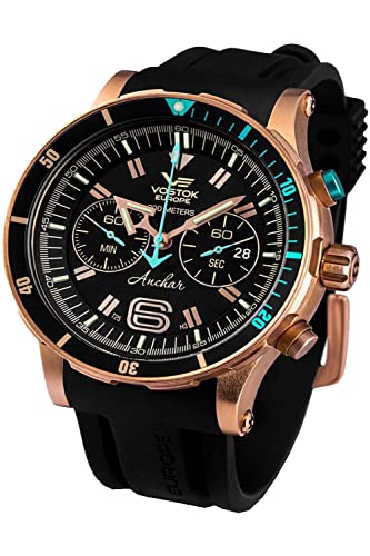 Vostok Europe Anchar Chronograph Herrenuhr Bronze mit Wechselband 6S21-510O585 von Vostok Europe