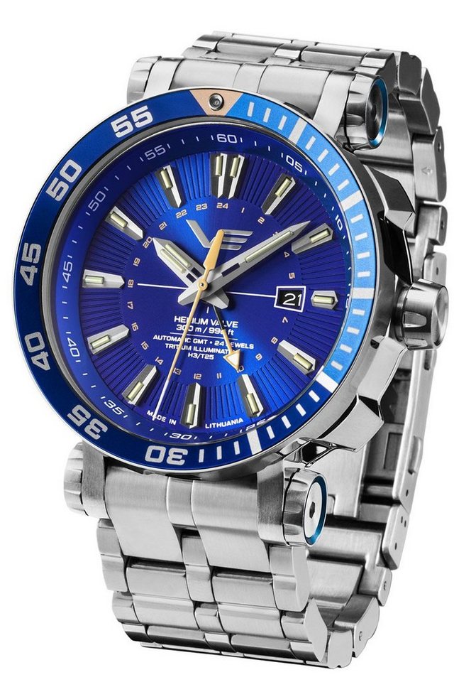 Vostok Europe Automatikuhr Automatik GMT Energia Rocket Stahl/Blau von Vostok Europe