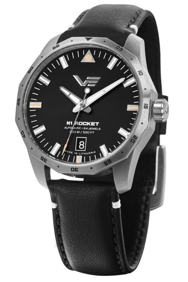 Vostok Europe Automatikuhr Armbanduhr Automatik Rocket N1 Schwarz 39 mm von Vostok Europe