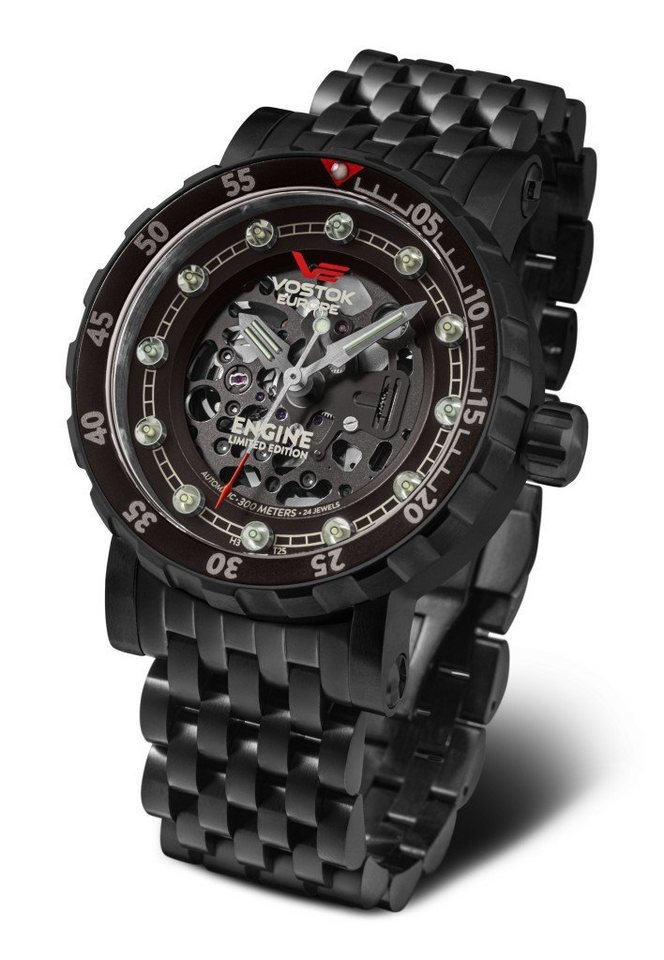 Vostok Europe Automatikuhr NH72-571C647B, Engine Limited Edition, Automatik Herrenuhr mit Stahlarmband von Vostok Europe