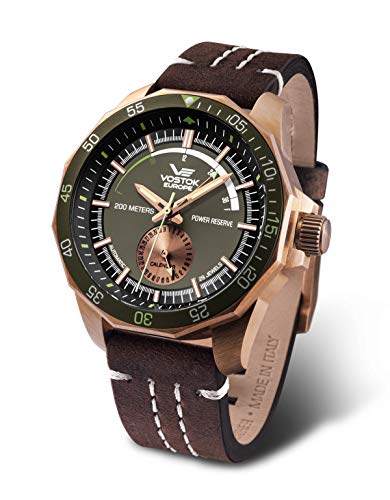 Vostok Europe Herren Analog Automatik Uhr mit Leder Armband 225O565 von Vostok Europe