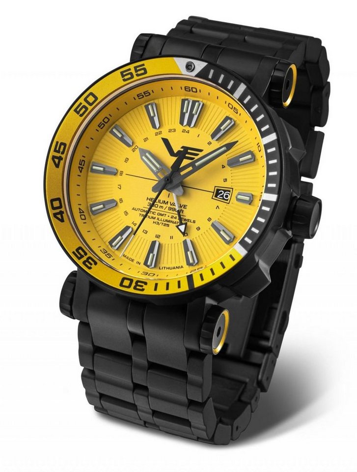 Vostok Europe Automatikuhr Energia Rocket Herrenuhr 48 mm Edelstahlband, 575C719B, Robust & Wasserdicht von Vostok Europe