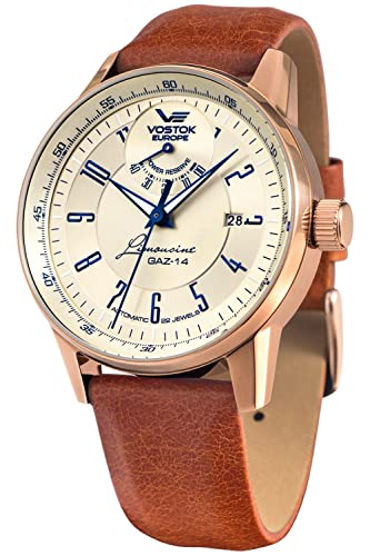 Vostok Europe Herren Analog Automatik Uhr mit Leder Armband FAC09001B0 Vostok Europe Herren Analog Automatik Uhr mit Leder Armband FAC09001B0 von Vostok Europe