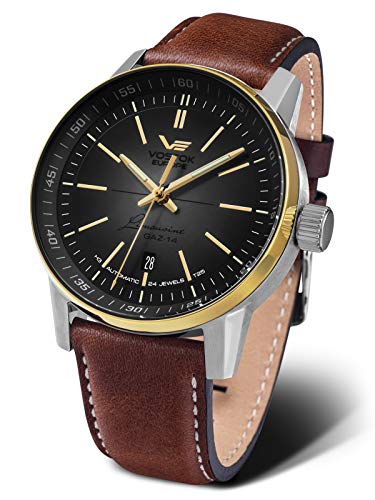 Vostok Europe Herren Analog Automatik Uhr mit Leder Armband 565E593 von Vostok Europe