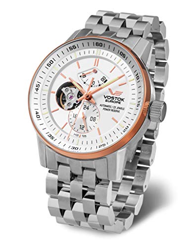 Vostok Europe GAZ 14 Limousine mit Glieder Edelstahlband Automatik Power Reserve YN84-565E550-B von Vostok Europe