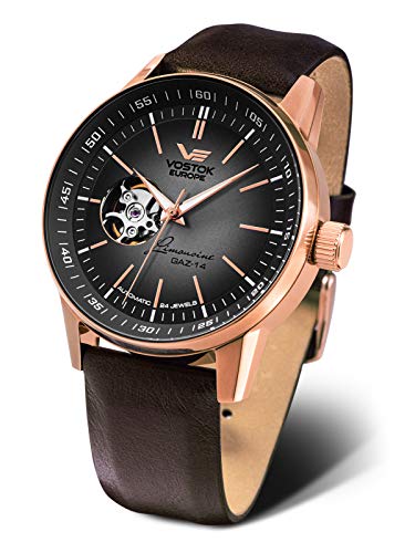 Vostok Europe GAZ 14 Offene Unruh Herren-Automatikuhr NH38-560B602 von Vostok Europe