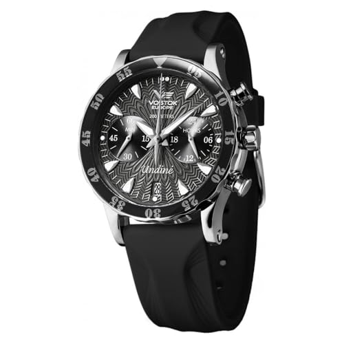 Vostok Europe Herren Analog Quarz Uhr mit Leder Armband FAC09001B0 von Vostok Europe