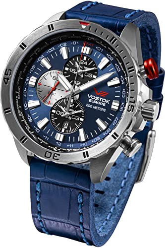 Vostok Europe Herren Analog Quarz Uhr mit Leder Armband YM26-320A652 von Vostok Europe