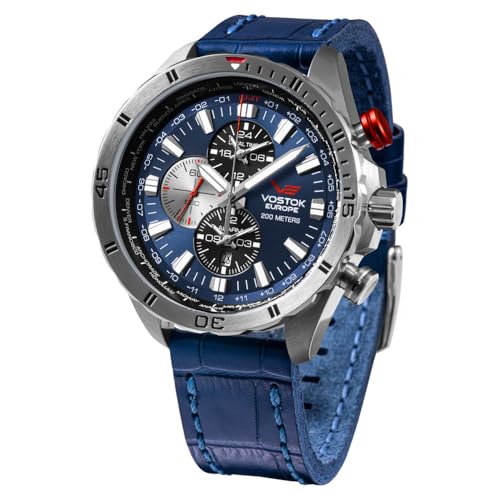 Vostok Europe Herren Analog Quarz Uhr mit Leder Armband YM26-320A652 von Vostok Europe