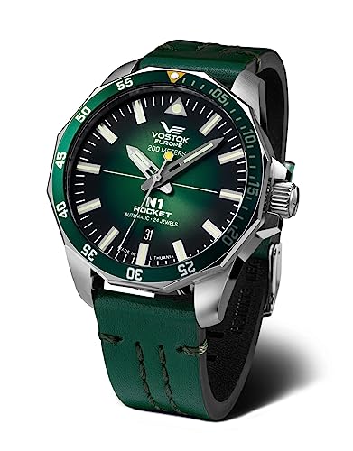 Vostok Europe Herren-Armbanduhr Automatik Rocket N1 Grün NH35A-225A710-SIGRE von Vostok Europe